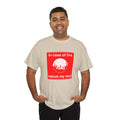 'In Case of Fire, Save My Vinyl' T-Shirt, rear view