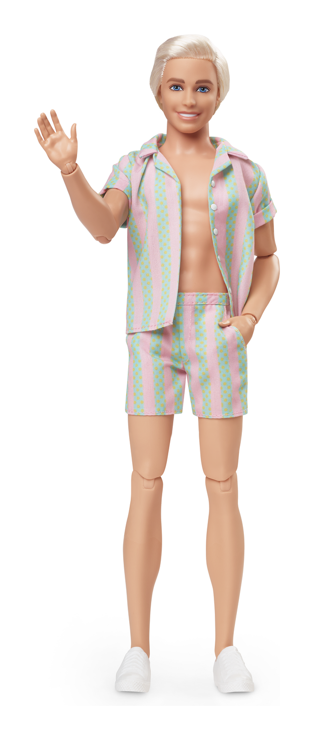 Barbie Movie Ken Pastel Stripes Beach Set - Image