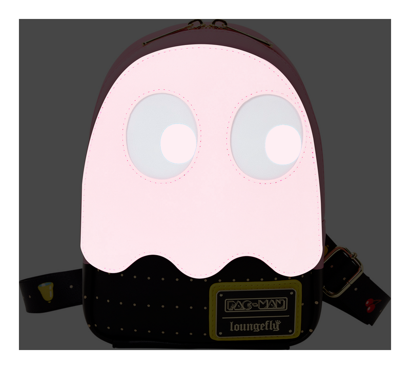 Loungefly - Pac-Man Pinky Ghost Sling Crossbody Bag