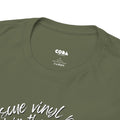 'I'm Not a Hoarder, I'm a Hero' Men's Vinyl T-Shirt, side angle