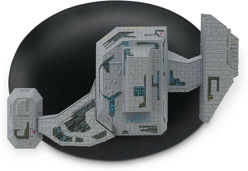 Renegade Borg Vessel Starship Die-Cast Model (Eaglemoss / Star Trek), in display