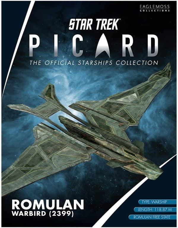 Romulan Warbird 2399 Model Diecast Ship Picard Universe (Eaglemoss / Star Trek), rear view