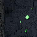Light-Up Borg Cube XL EDITION Subscriber Special (Eaglemoss / Star Trek), side angle