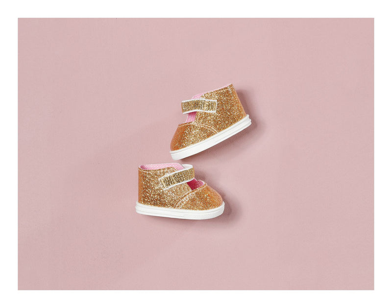 Baby Annabell Big Gold Shoes & Insoles 43cm - Image