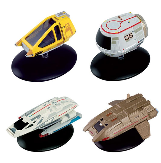 Shuttlecraft Set 3 (Travel Pod, Type 11, Argo & Workbee) Model Die Cast Ships SSSEN402 (Eaglemoss / Star Trek, alternate view