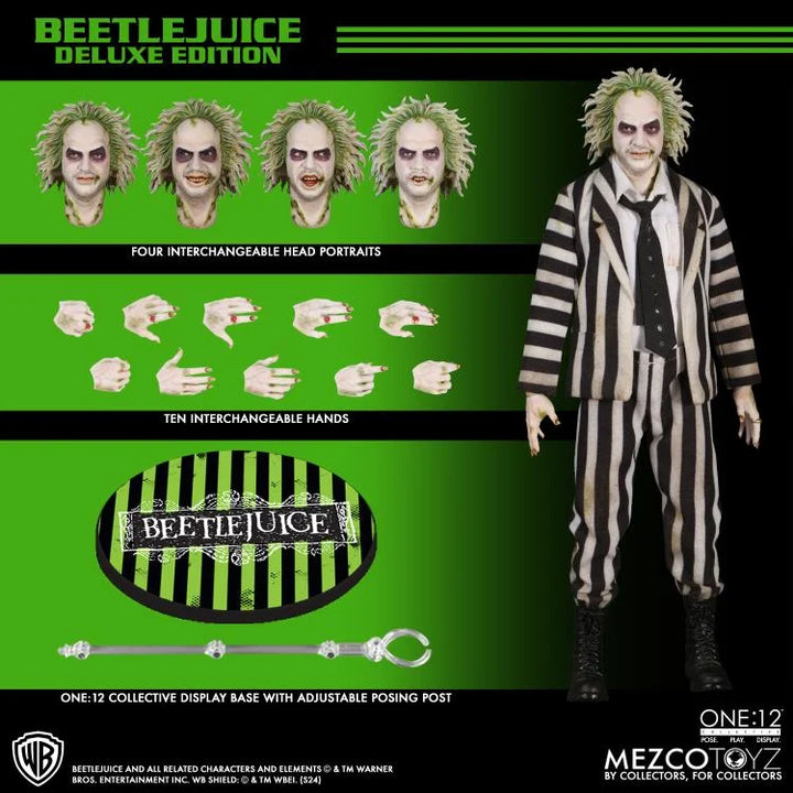 Mezco Beetlejuice (1988) One:12 Collective Beetlejuice Deluxe Edition