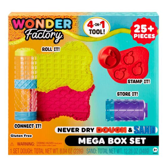 Wonder Factory Never Dry Dough & Sand Mega Box