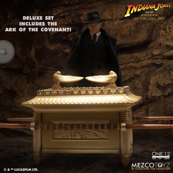 Raiders of the Lost Ark Mezco One:12 Collective Major Arnold Toht Deluxe Boxed Set