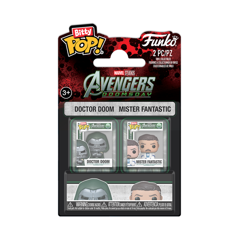 Avengers: Doomsday - Doctor Doom & Mister Fantastic Funko Bitty Pop! 2-Pack