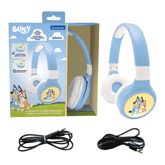 Bluey 2 in 1 Bluetooth & Wired Foldable Headphones