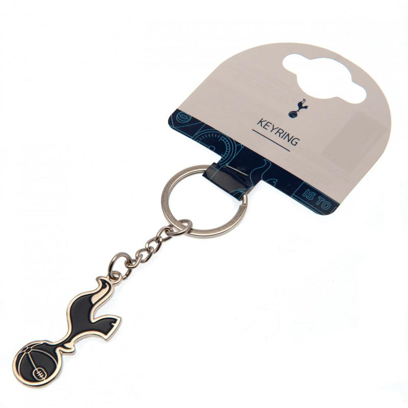 Tottenham Hotspur FC Crest Keyring, side angle