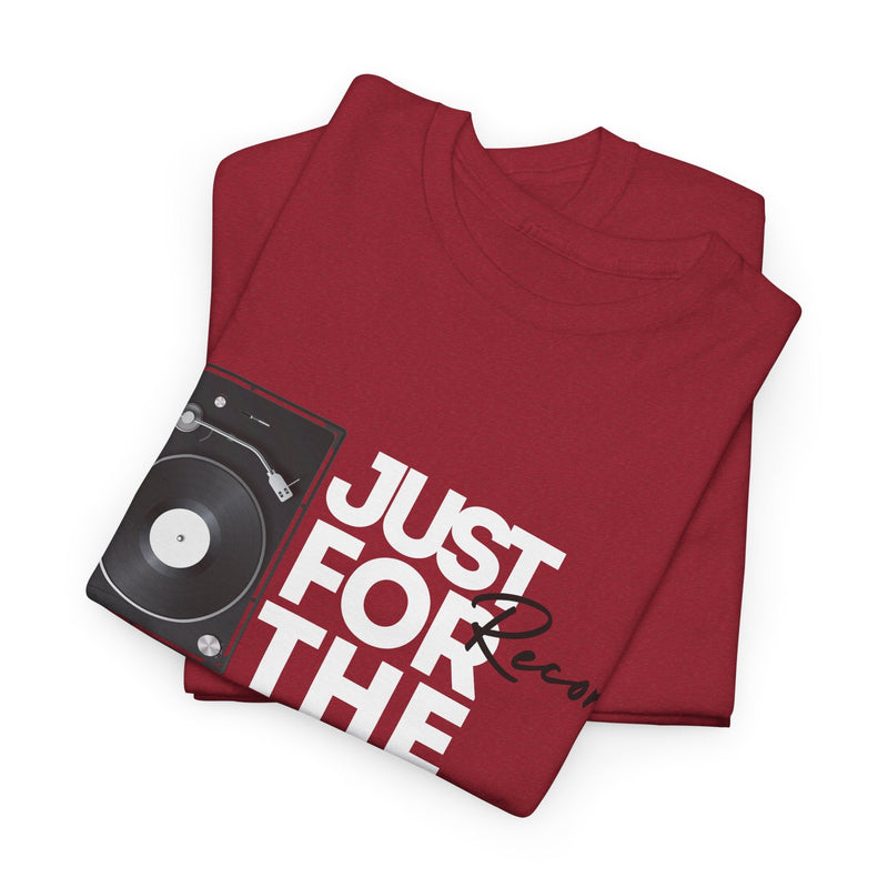 'Just for the Record' Men's Vinyl T-Shirt, alternate view