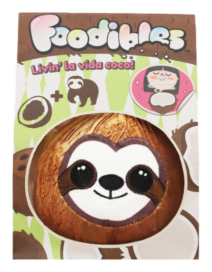 Foodibles S1 Sml Scent Coconut Sloth