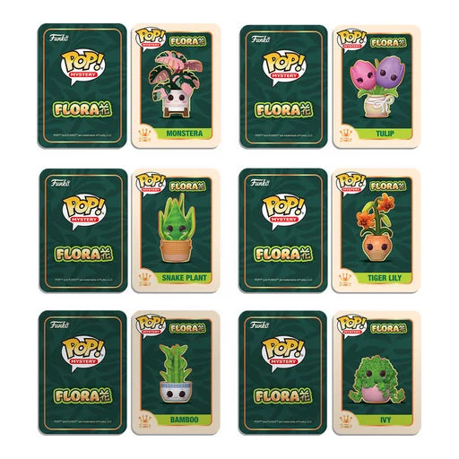 Mystery - Plants - 6 Pieces in PDQ Funko Pop! Vinyl Figures