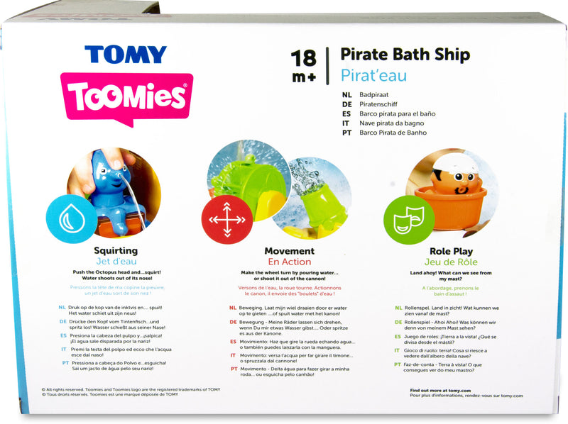 Toomies Pirate Ship Fun Bath Toy for Kids