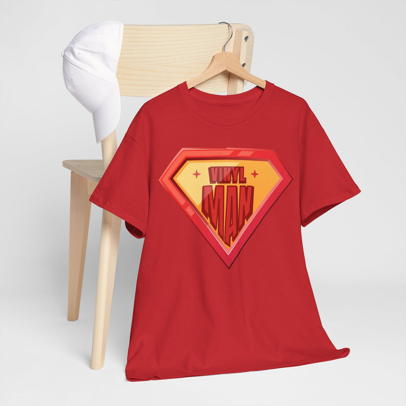 'Vinyl Man' Men's Superhero T-Shirt, alternate view