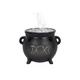Triple Moon Cauldron Incense Cone Holder