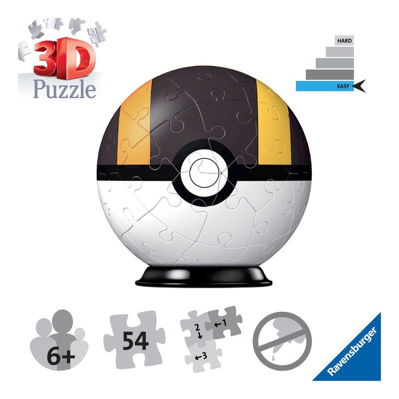 Pokemon Ultra Ball 54 Piece 3D Puzzle - Image