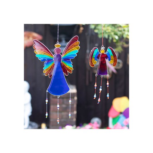 38cm Rainbow Angel Suncatcher, alternate view