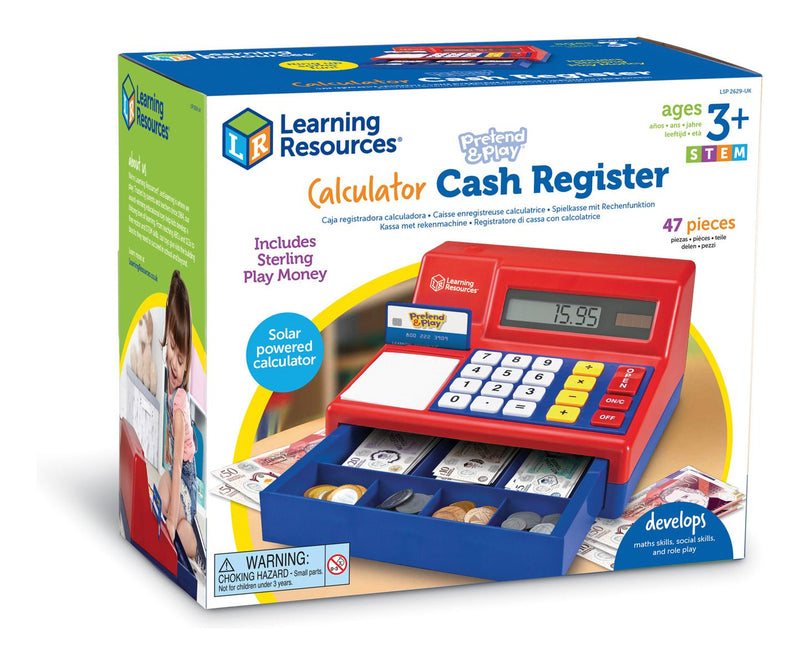 Pretend & Play Calculator Cash Register (UK) - Image