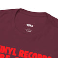 'Vinyl Records Are Groovy' Bold T-Shirt, rear view