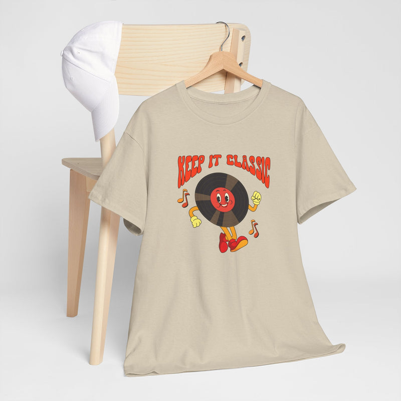 'Keep It Classic' Retro T-Shirt, showing reverse