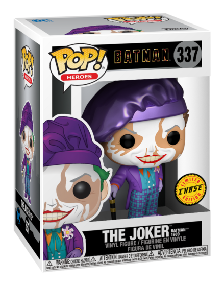 Pop! Heroes - Batman 1989 - Joker with Hat (with chance of chase)