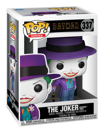 Pop! Heroes - Batman 1989 - Joker with Hat (with chance of chase)