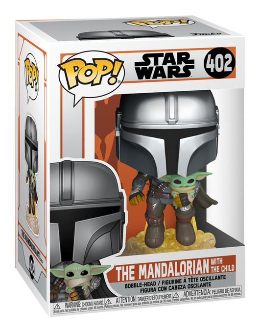 Mandalorian - Mando Flying w/Jet Pack Funko Pop! Vinyl Figures collectible from Star Wars Abgee