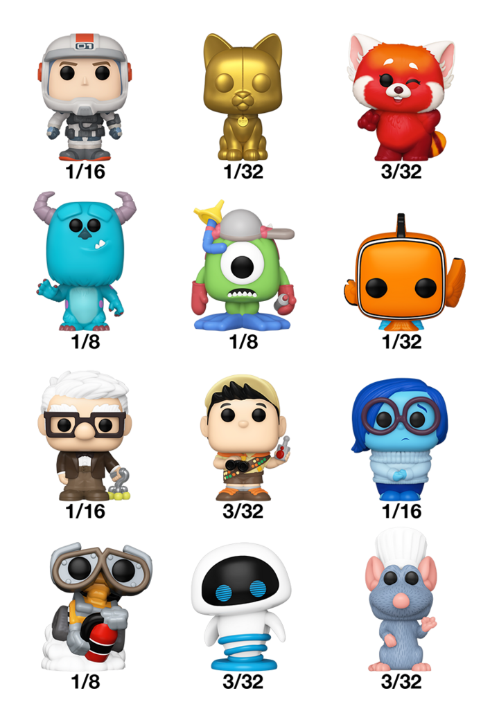 Disney Pixar Bitty POP! Singles PDQ (32-Pack)