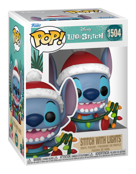 Pop! Vinyl - Stitch w/ Christmas Lights, alternate view