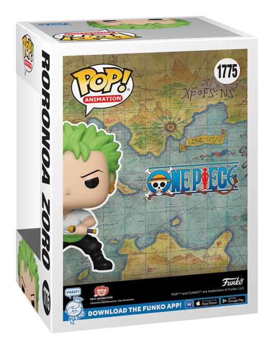 One Piece - Zoro Funko Pop! Vinyl Figure, size reference