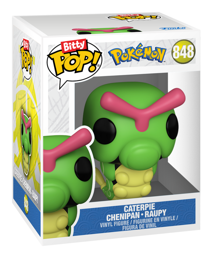 Pokemon - Pikachu 4 Pack Funko Bitty Pop! Vinyl Figures, side angle