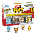 Pokemon - Squirtle 4 Pack Funko Bitty Pop! Vinyl Figures, in display