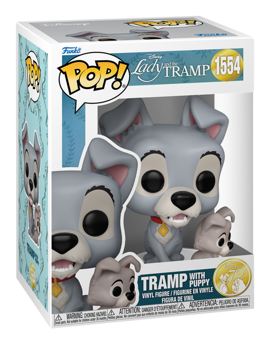 Lady and the Tramp - Tramp w/Puppy Funko Pop! Vinyl Figure collectible from Disney Abgee