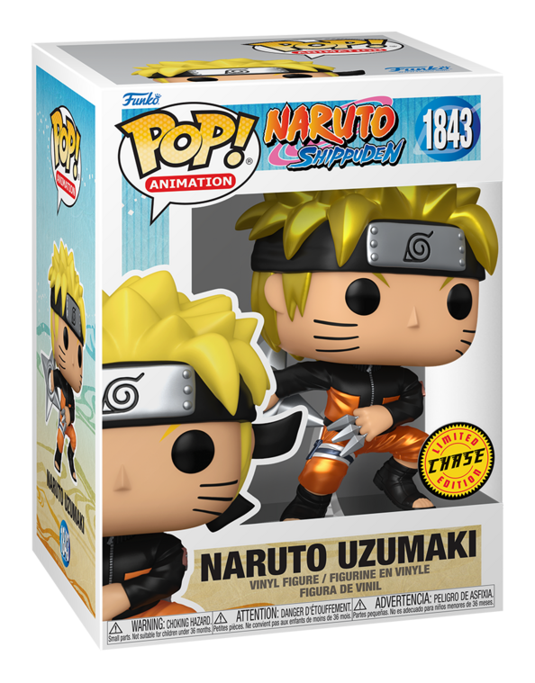 Naruto Shippuden - Naruto (chase) Funko Pop! Vinyl Figure, close-up detail