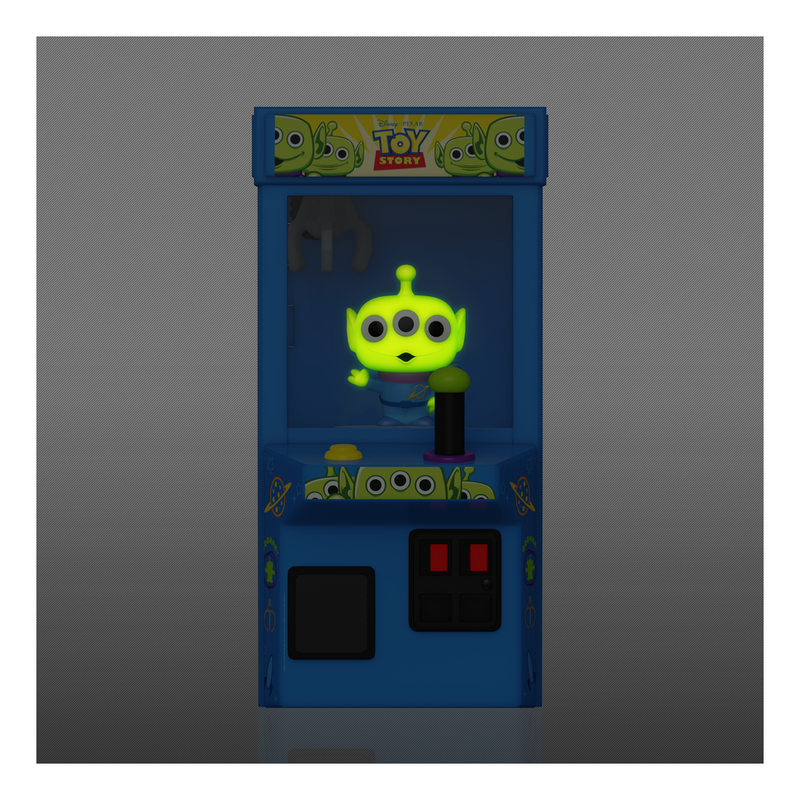 Toy Story - Alien (Glow) Funko Bitty Pop! Arcade Vinyl Figure, showing reverse