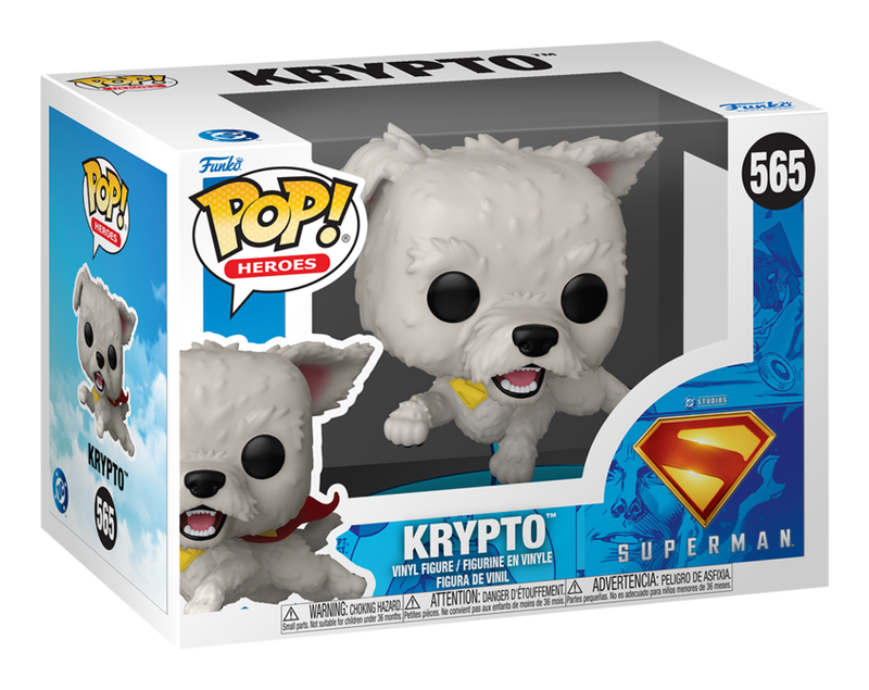 DC Superman 2025 - Krypto Funko Pop! Vinyl Figure collectible from Abgee