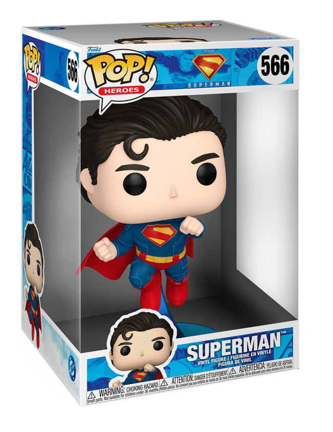 Superman DC Superman (2025) Funko Pop! Jumbo 10 Inch Vinyl Figure