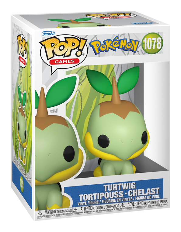 Pokemon - Turtwig Funko Pop! Vinyl Figure, side angle