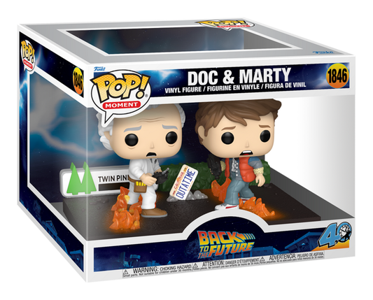 Doc and Marty Back to the Future Funko Pop! Moment