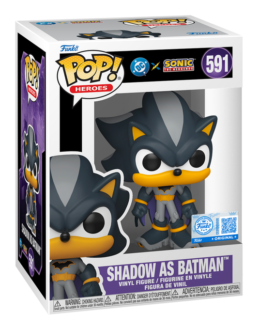 Sonic x JLA - Shadow/Batman Funko Pop! Vinyl Figure collectible from Abgee