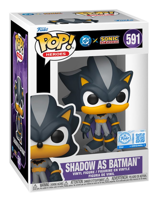 Sonic x JLA - Shadow/Batman Funko Pop! Vinyl Figure collectible from Abgee