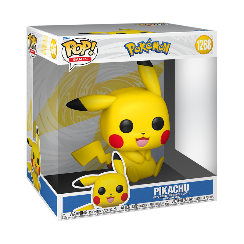 Pokemon Pikachu Sitting Jumbo Funko Pop! Vinyl Figure