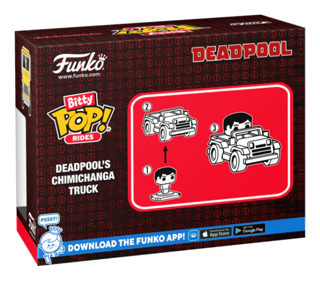 Bitty POP! Ride - Marvel -Deadool Chimichanga Truck, close-up detail