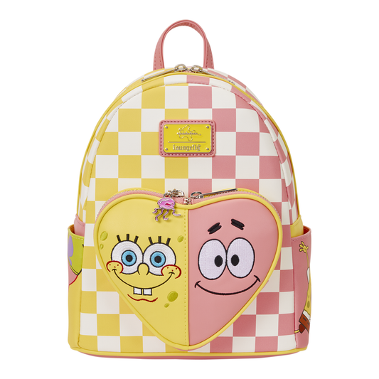 SpongeBob SquarePants and Patrick Checkered Loungefly Mini Backpack