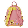 SpongeBob SquarePants and Patrick Checkered Loungefly Mini Backpack close up detail