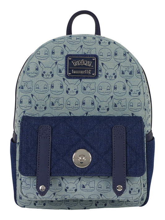 Loungefly - Pokémon Faux Denim Mini Backpack