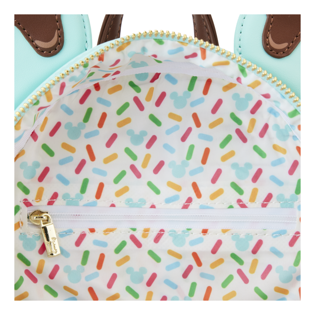 Loungefly - Mickey & Minnie Ice Cream Mini Backpack, size reference