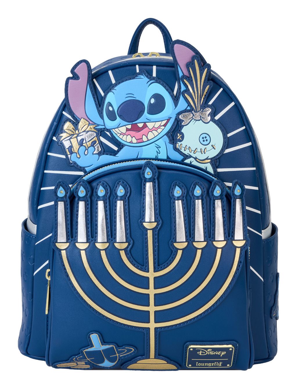 Loungefly Disney Lilo and Stitch Light Up Menorah Stitch Mini Backpack
